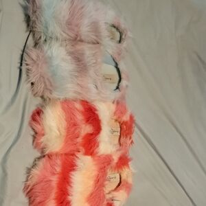 Fuzzy Multicolor Slippers